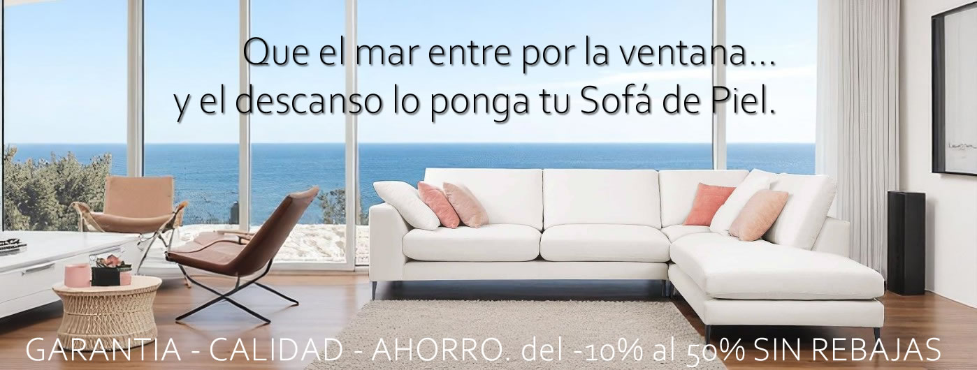 SOFAS CHAISELONGUE PIEL LUJO